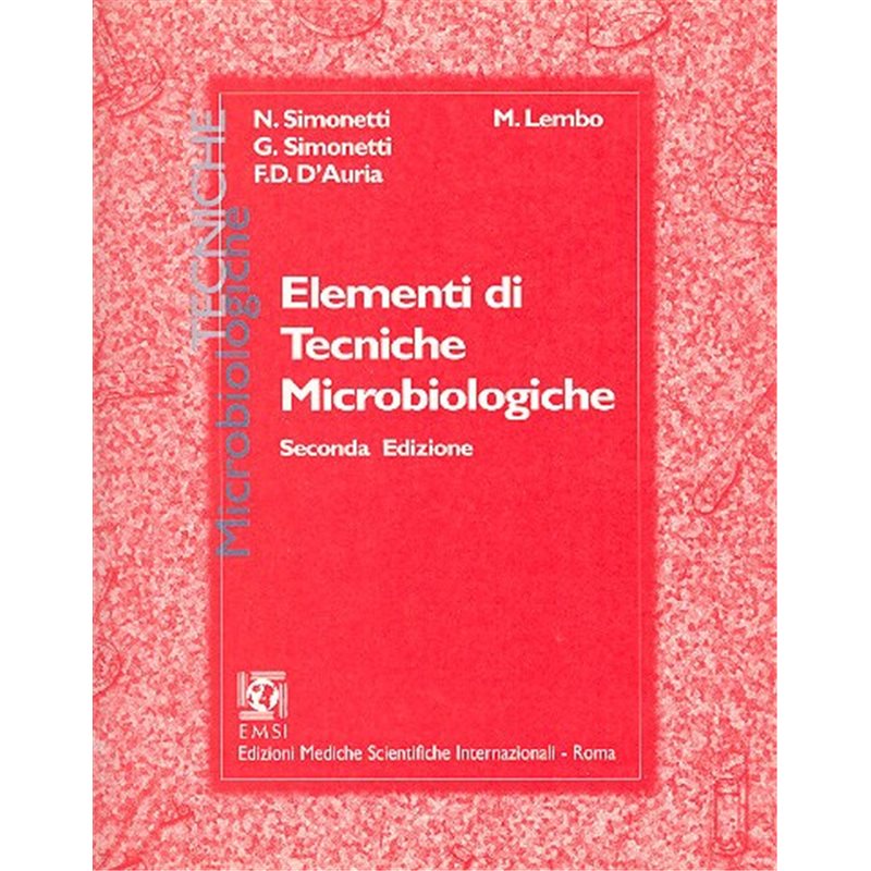 ELEMENTI DI TECNICHE MICROBIOLOGICHE